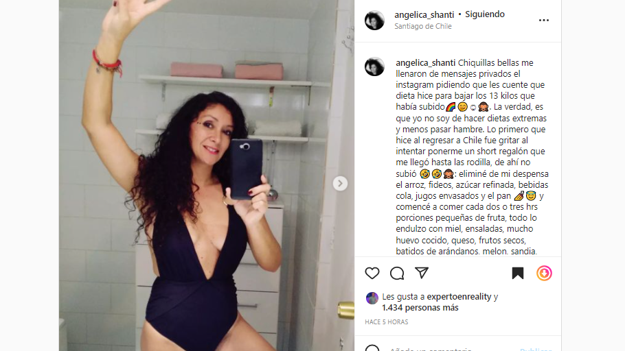 Angélica Sepúlveda cuenta cómo bajó 13 kilos