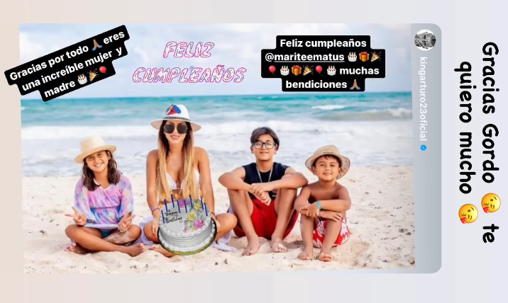 Marité Matus recibió tierno mensaje de cumpleaños de Camilo Huerta: Vidal también le escribió 