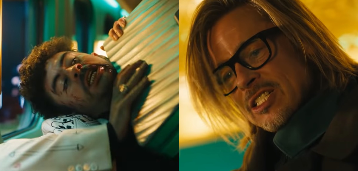 Lanzan tráiler de "Bullet Train": Bad Bunny aparece peleando con Brad Pitt