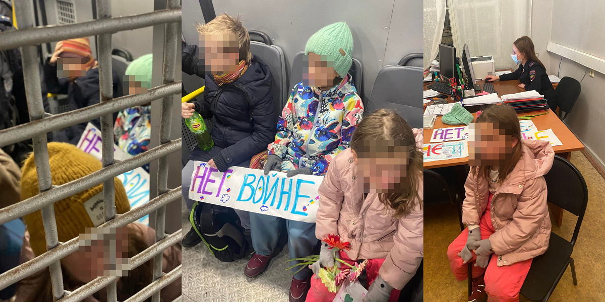 Denuncian que niños fueron detenidos por llevar flores a embajada de Ucrania en Rusia como protesta