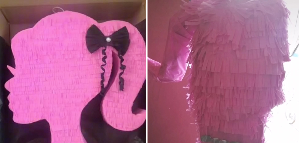 Mujer encarga piñata de barbie para su sobrina y lo que recibe se volvió viral por no parecerse en nada