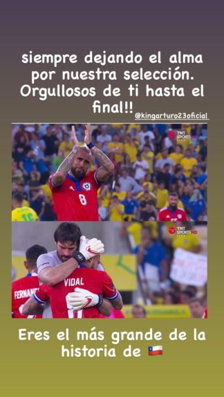Marité Matus y su afectuoso mensaje a Arturo Vidal tras derrota de la Roja: "Eres el más grande..."