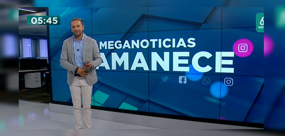 Rodrigo Sepúlveda animó 'Meganoticias Amanece'