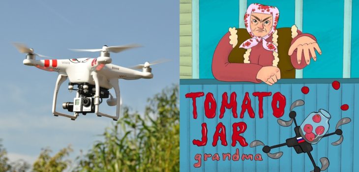 Ucraniana derribó supuesto dron espía ruso con un frasco de tomates: historia del momento es viral
