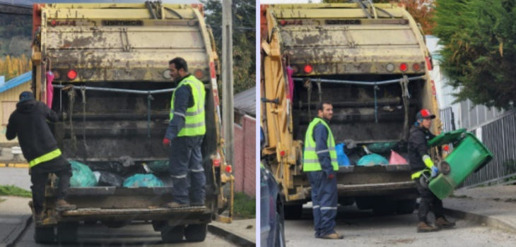 alcalde de coyhaique salió a recoger basura