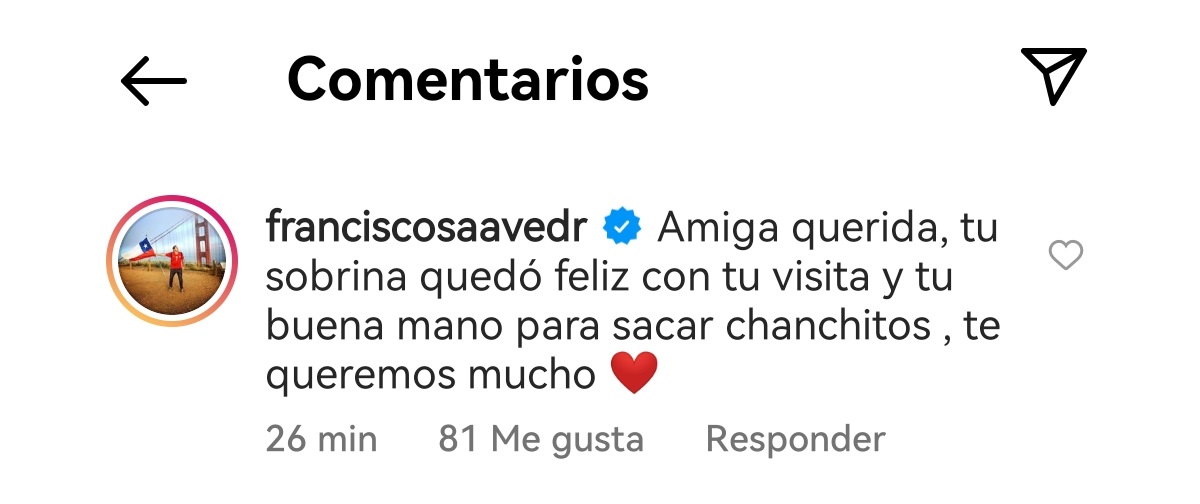 comentario Pancho Saavedra
