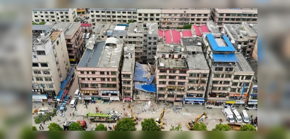 derrumbe de edificio en China