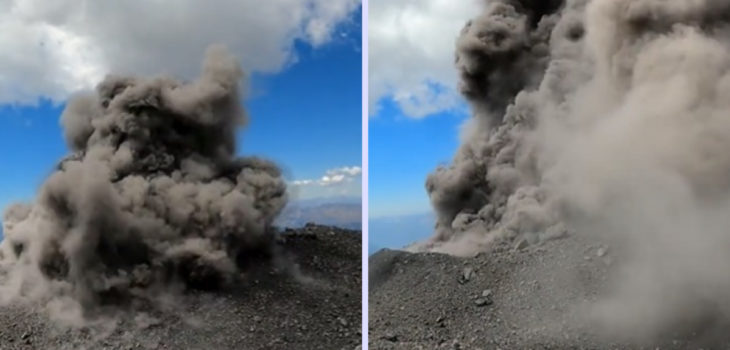 erupción volcán Nevados de Chillán