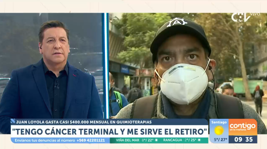 El dramático caso de hombre con cáncer terminal que quebró a JC Rodríguez en CHV: "Uno no entiende"