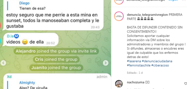 La Serena: denuncian que 1.400 hombres compartían imágenes íntimas de mujeres en grupo de Telegram