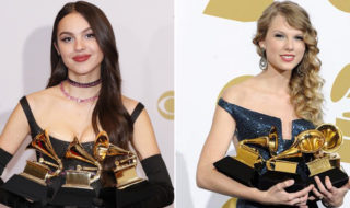 Olivia Rodrigo rompió un Grammy, recordando mismo accidente que le ocurrió a Taylor Swift el 2010