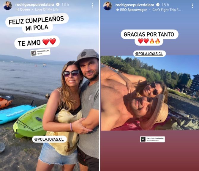 Rodrigo Sepúlveda celebra cumpleaños de su esposa con especial saludo