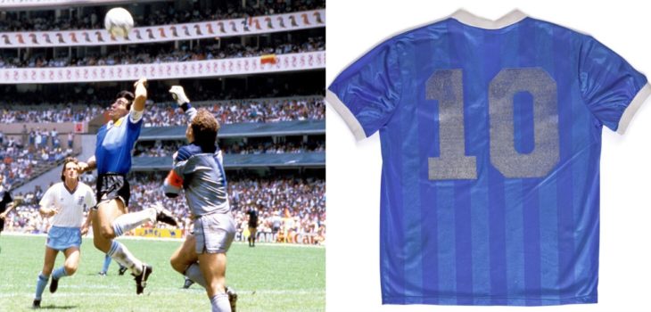 Por más de $6 mil millones subastarán la camiseta que usó Maradona ante Inglaterra en 'México 1986'