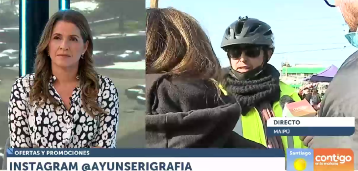 El tenso momento de Luis Ugalde con ciclista en despacho de CHV: 