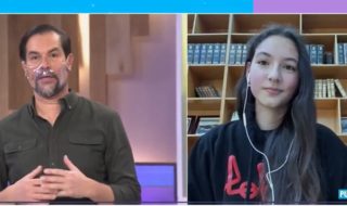 Marcelo Arismendi y su hija Emilia en Aquí somos todos