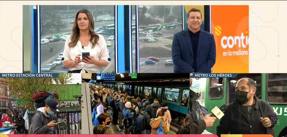 La salida de libreto de transeúnte en matinal de CHV por cierre de Metro: “No lo estoy hueveando”