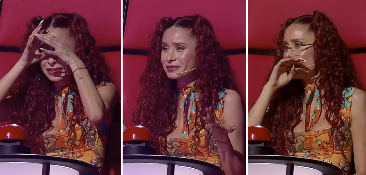 Camila Gallardo llora con voz de participante de "The Voice"