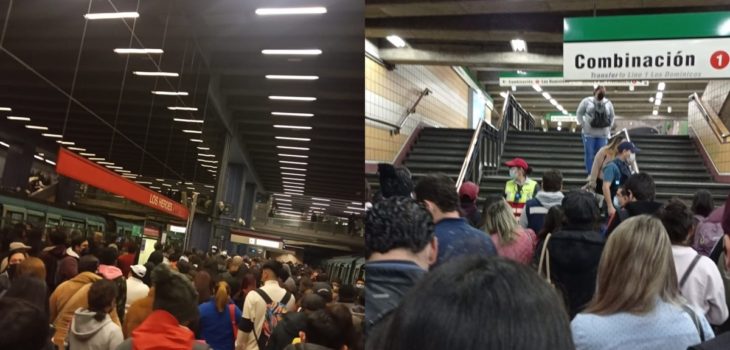Las imágenes que dejó el 'caos' que se vivió en Santiago por cierre parcial de la Línea 1 del Metro