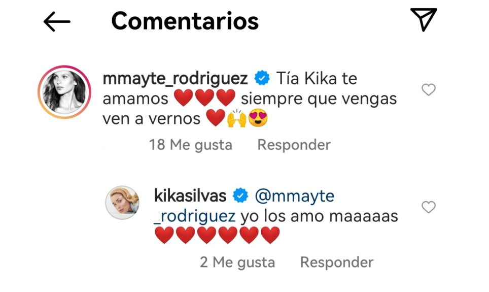 Comentario Mayte Rodríguez Kika Silva