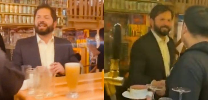 ¿Gabriel Boric tomando cerveza en Punta Arenas? Viralizada imagen resultó ser una 'fake news'