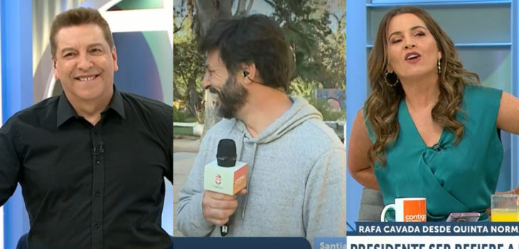 JC Rodríguez troleó en vivo nueva apariencia de Rafael Cavada: “Peinado de adolescente”