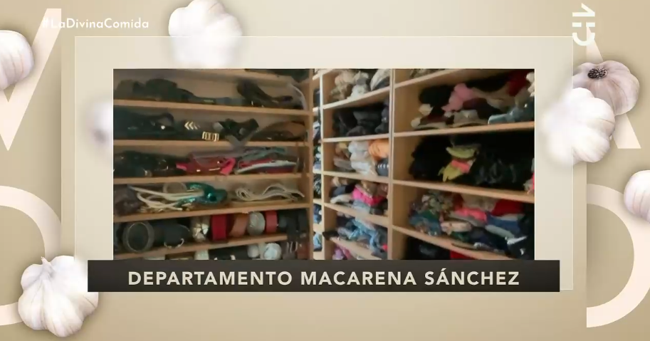 Macarena Sánchez impactó al mostrar en 'La Divina Comida' su enorme clóset: "Todos se vuelven locos"