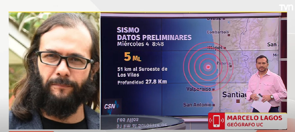 Marcelo Lagos tras 'enjambre' de temblores en zona centro norte: "La amenaza sísmica es latente"
