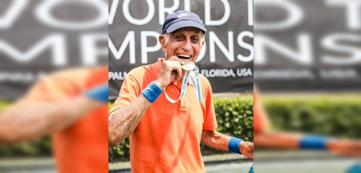 Tito Zerené, chileno de 97 años, sacó el tercer lugar del Mundial Senior