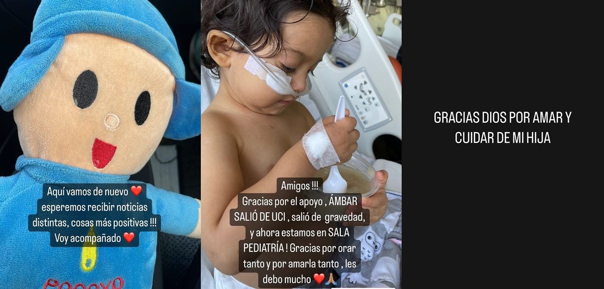 Ex Yo Soy Ricky Santos actualizó estado de salud de su hija: salió de la UCI y se encuentra estable