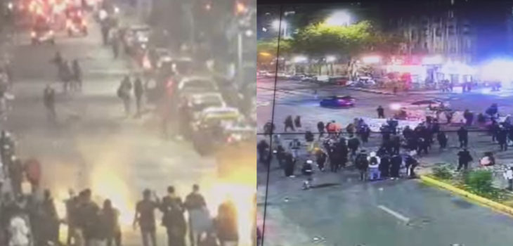 Disturbios se registraron en las inmediaciones de la ex Posta Central: hubo barricadas y saqueos