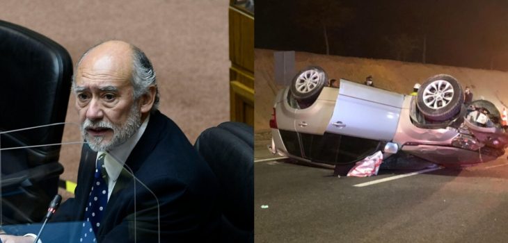 Senador Iván Flores sufrió accidente vehícular