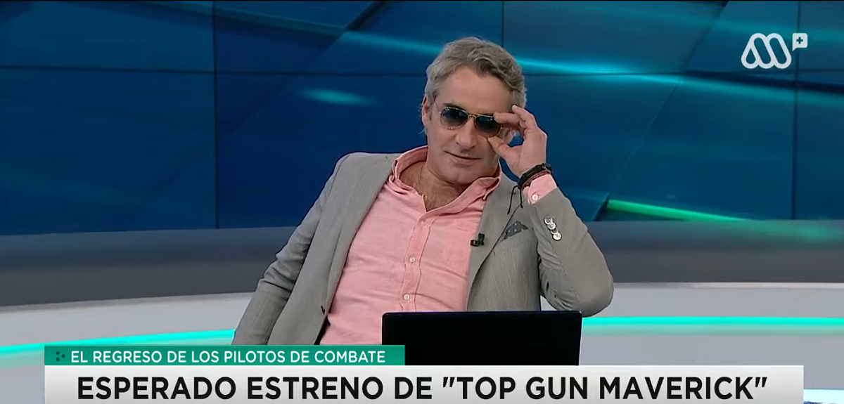 José Luis Repenning se lució a lo 'Top Gun' en Meganoticias Actualiza: "Me falta todo"