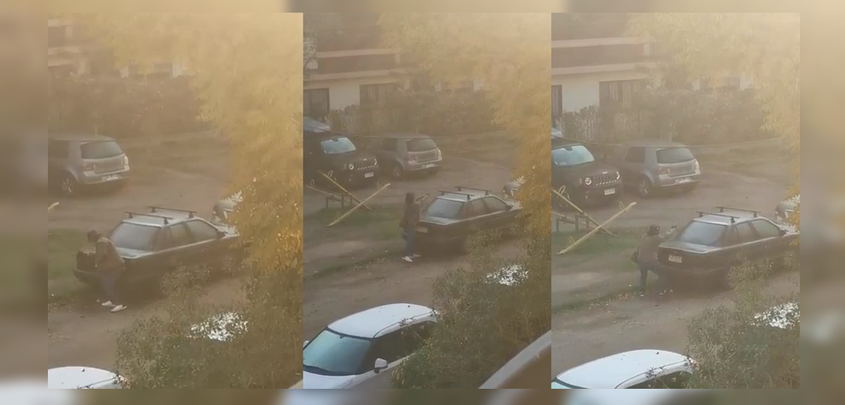 Impactante registro mostró el momento preciso en que sujeto se enfrentó a tiros con la PDI en Ñuñoa