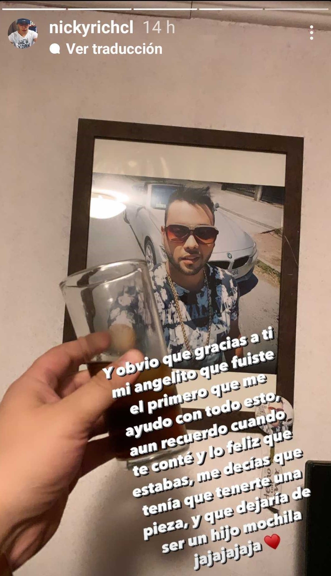 Hermano de Cangri le dedicó palabras