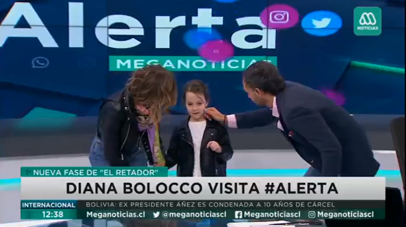 Hija de Diana Bolocco apareció en Meganoticias.