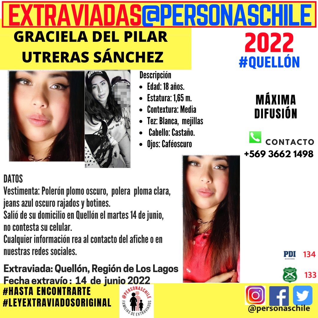 Graciela Utreras desaparecida Quellón