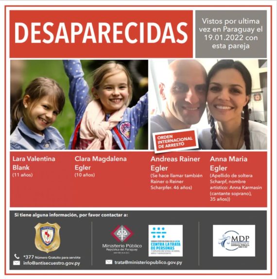 niñas alemanas secuestradas estarían en Paraguay