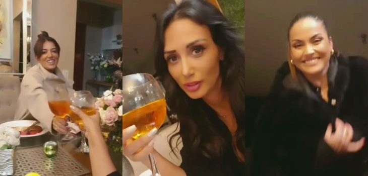 Pamela Díaz publicó videos de alegre carrete junto a Yamila Reyna, Carmen Gloria Bresky y Eva Gómez