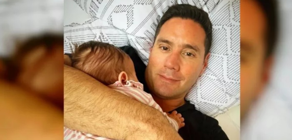 Pancho Saavedra celebró con foto junto a su pareja e hija su primer Día del Padre: “Enamorado de ella”