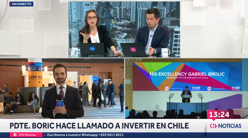 Patricia Venegas notó error en nombre de Boric.