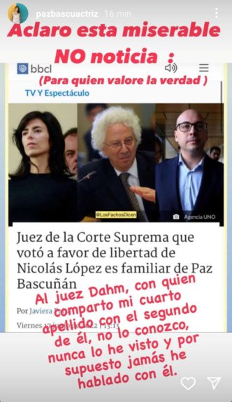 Paz Bascuñan sobre juicio de Nicolás López