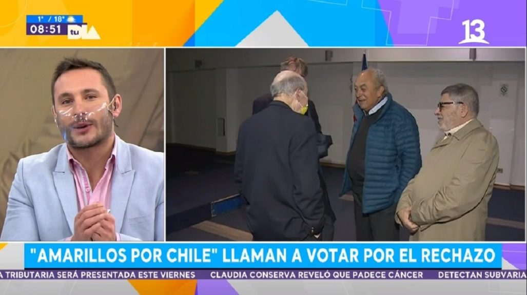 Periodista de Tu Día analizó postura de Amarillos por Chile