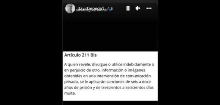 respuesta David Zepeda