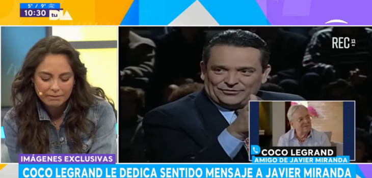 Coco Legrand se emocionó en Tu día al hablar de Javier Miranda