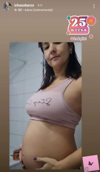 Icha Sobarzo compartió especiales fotos de su embarazo con 25 semanas: “Siento que voy a explotar"