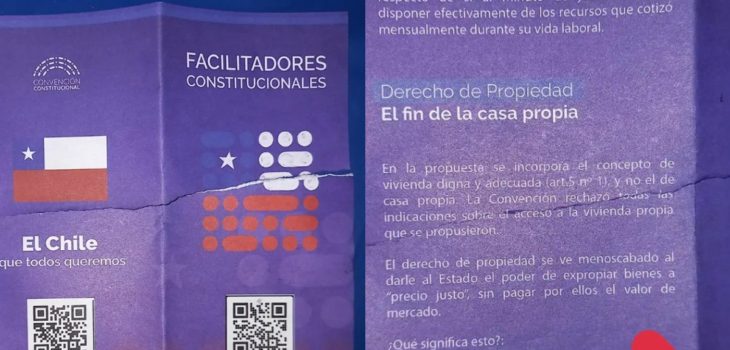 Denuncian entrega con información falsa de propuesta constitucional con logo oficial en Puente Alto