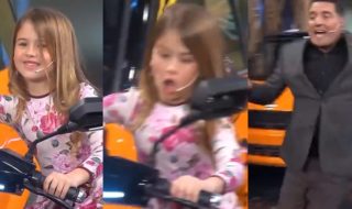 Tenso momento en TV argentina se volvió viral: niña perdió el control de una moto en pleno programa