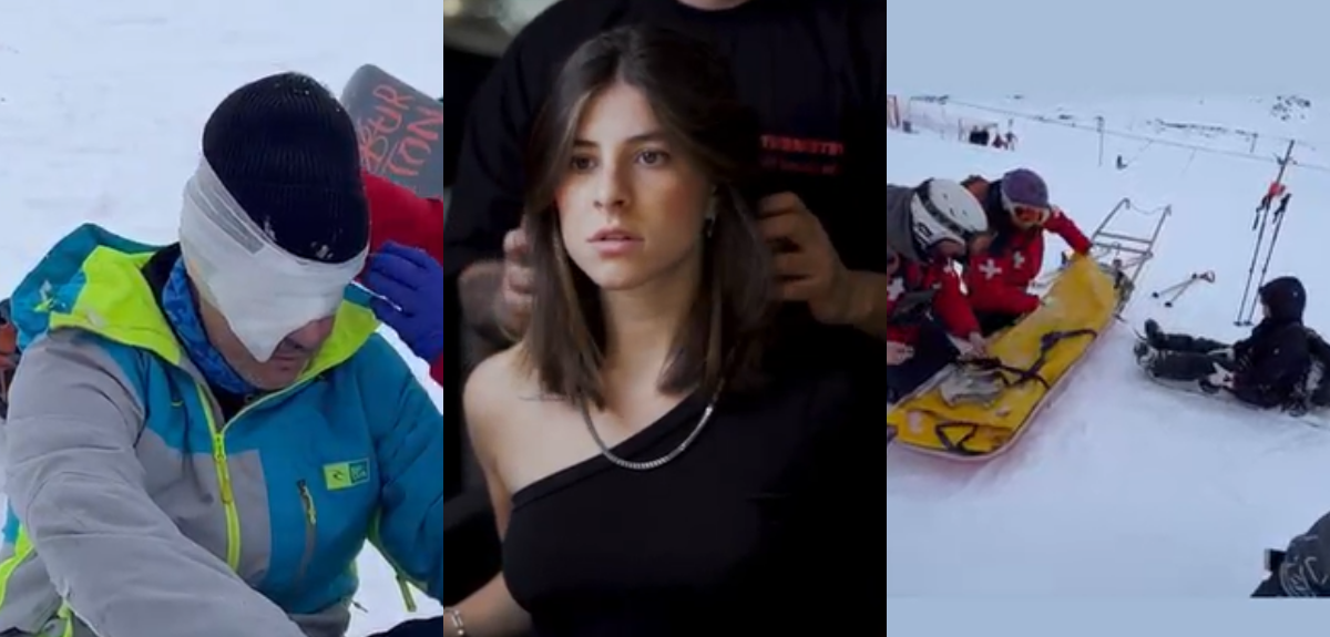 El accidentado paseo en la nieve de Teresita Commentz.