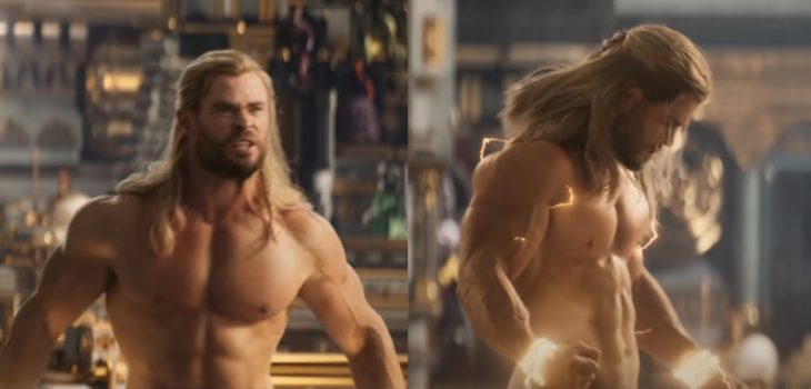 desnudo Chris Hemsworth Thor