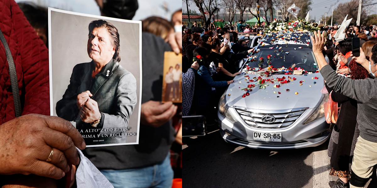 El emotivo último adiós a Zalo Reyes: así fue el multitudinario funeral del ‘Gorrión de Conchalí’
